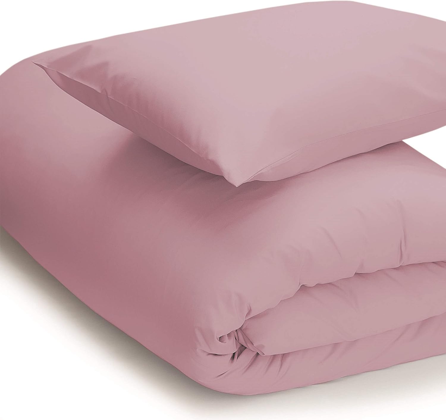 Belledorm Easycare Percale Duvet Cover (Twin) (Blush)
