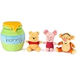 GUND Disney Official Winnie The Pooh Plush Playset with Pooh, Tigger, and Piglet, Sensory Toy Stuffed Animals for Ages 0 and Up, Green, 8”