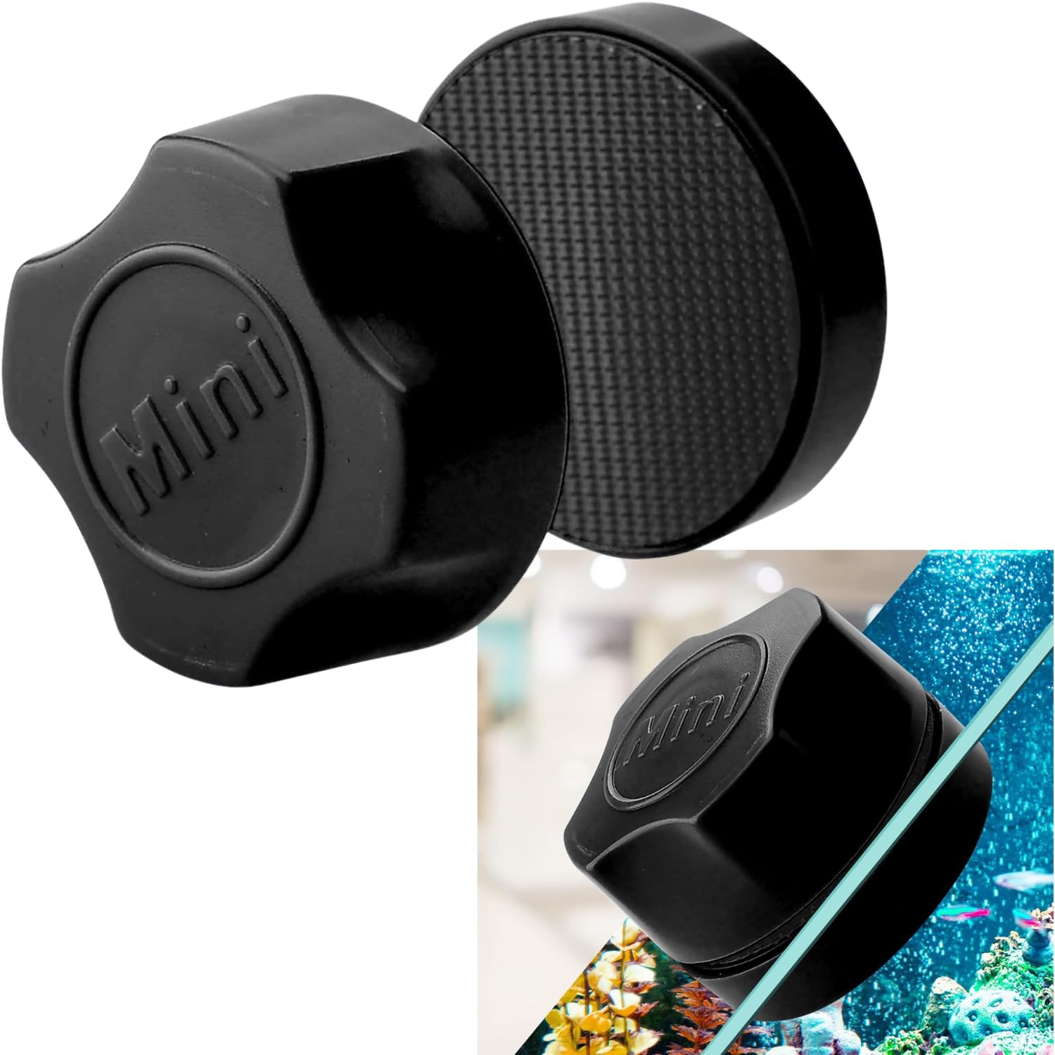 Animaux Mini Algae Scrapers Magnetic Brush,Fish Tank Glass Cleaner,Magnetic Aquarium Algae Glass Cleaner Scrubber Floating Clean Brush Cleaning Tool (Black) (B0DC6KCTV3) Amazon Price History, Amazon Price Tracker
