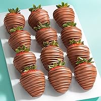 Vista 2 de A Gift Inside Milk Madness Chocolate Dipped Strawberries - 12 Berries