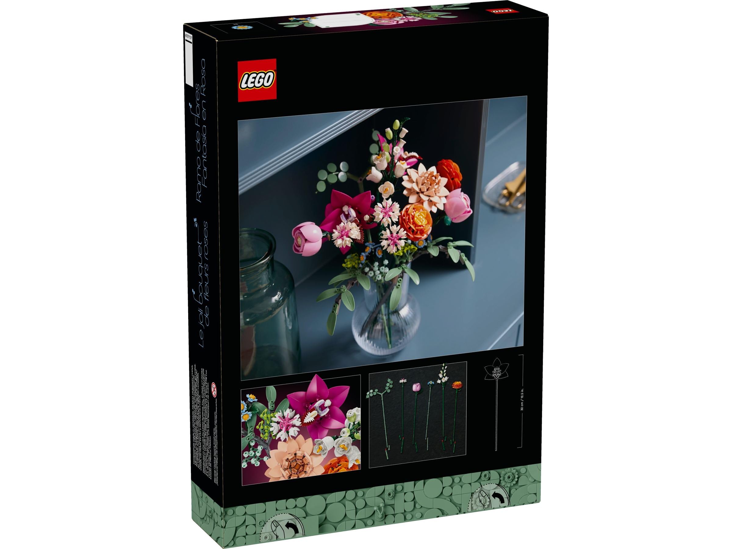 Collezione Botanica Lego 10342 Grazioso Bouquet Rosa (con 30659 Giardino di Fiori)