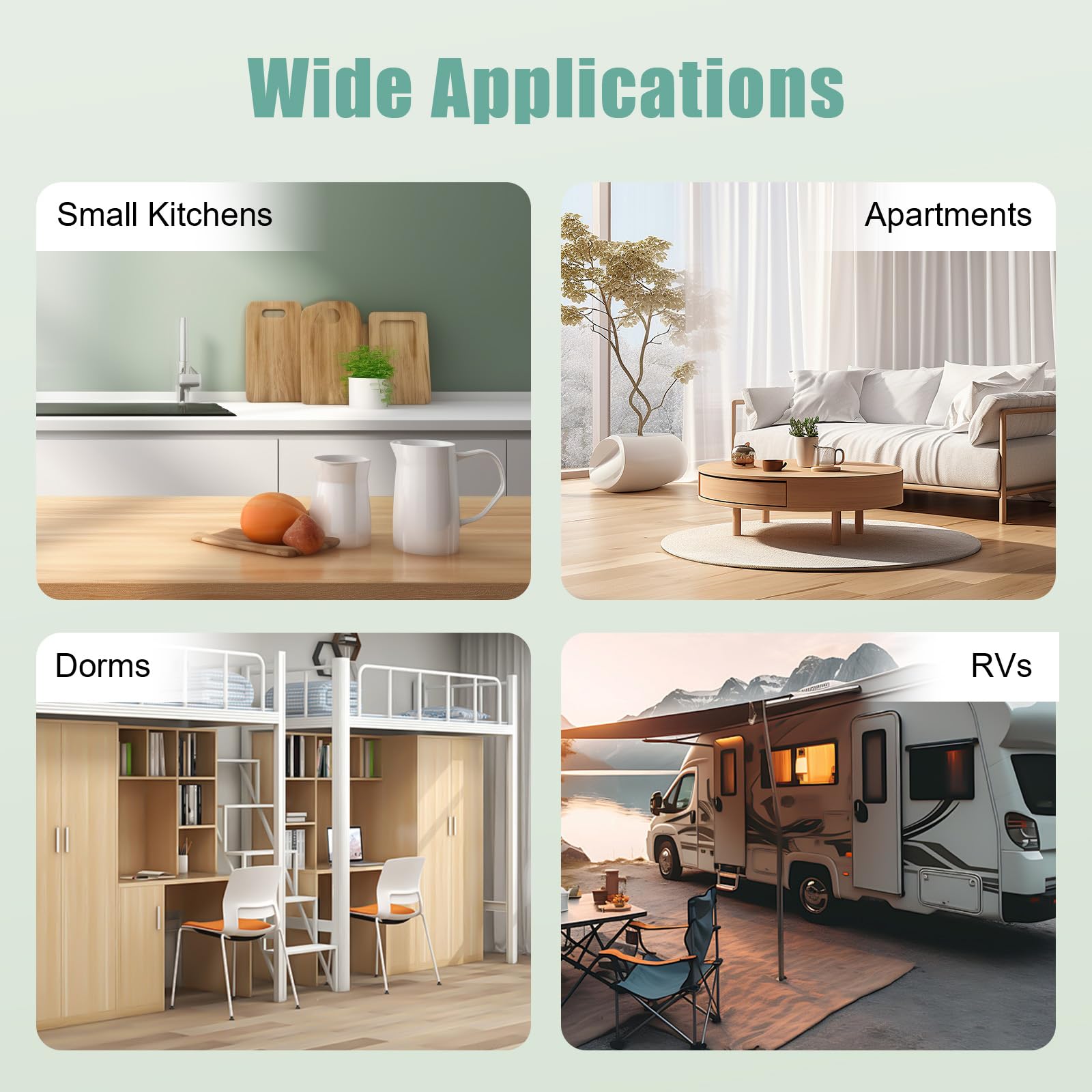 3-in-1 Breakfast Station, 1050W 110V 60Hz Electric Multifunctional Toaster with Soup Pot&Frying Pan, Mini Bread Breakfast Sandwich Maker Temperature Control 0-200? Green