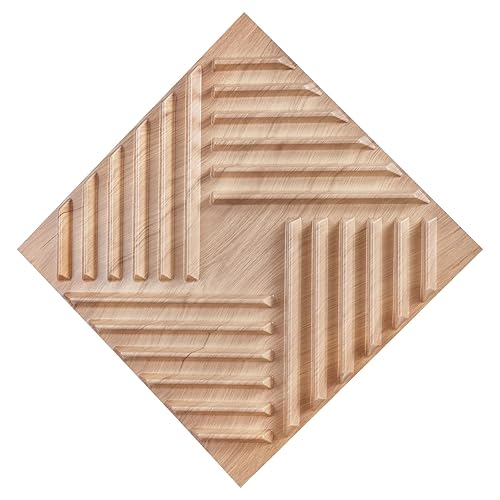Miniatura 9 de VEVOR Paneles de pared 3D, paquete de 12 unidades de 19.7 x 19.7 pulgadas de PVC, azulejos de sal minimalistas de arte moderno, panel de acento de