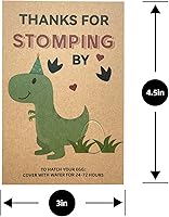 Vista 3 de Dinosaur Party Favors - Dinosaur Birthday Party Supplies - 24 Pack Dino Egg Hatching Card Bulk - Funny Birthday Party Decorations for kids Boys