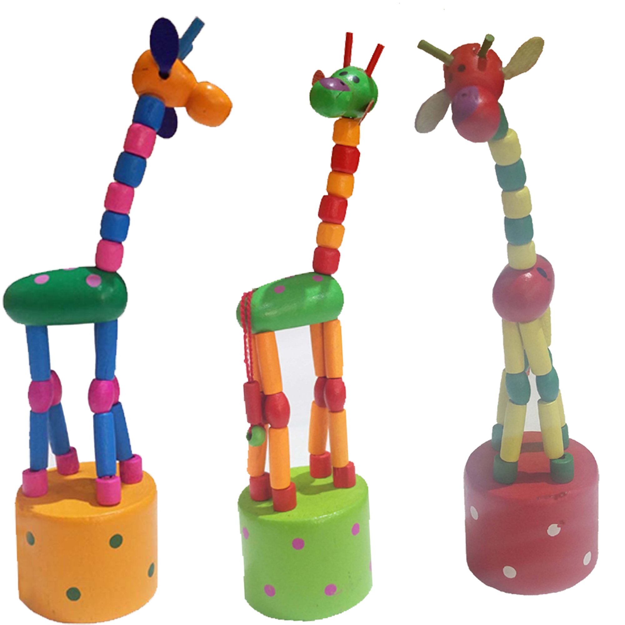 ECO BASKET Buy 2 Channapatna Giraffe Spring Toy & Get 1 Free|Multicolor (B07DLX61GN) Amazon Price History, Amazon Price Tracker