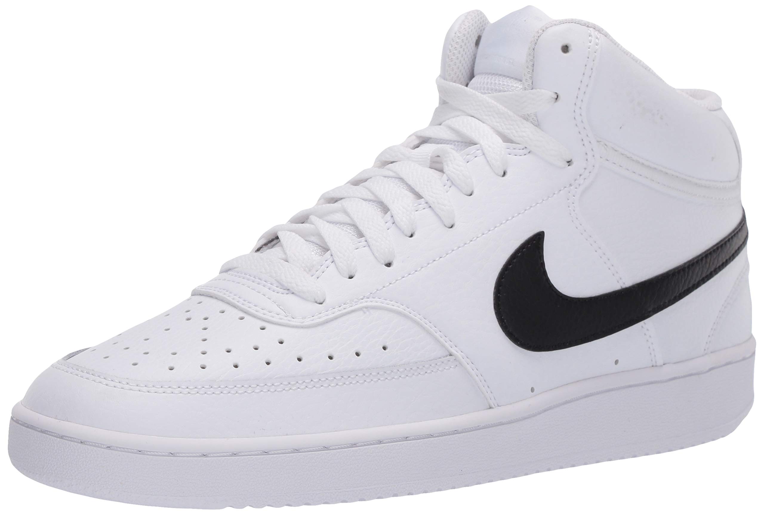 Nike White Court Vision Mid-Top Sneakers Mens size 9 Size 9 - Nike Court Vision Mid Next Nature White Black 2022  main image 4