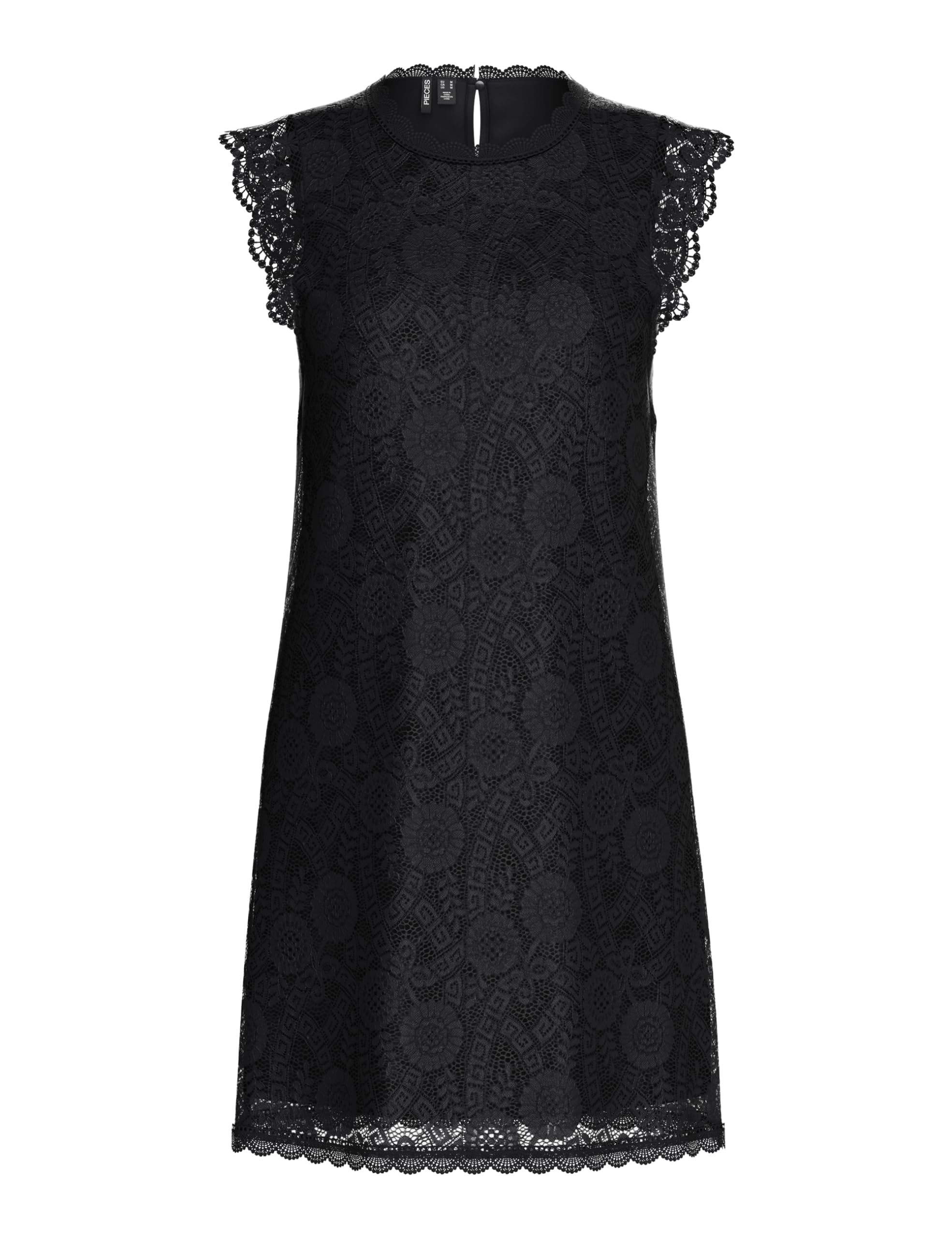 Pieces Damen Pcolline Sl Lace Dress Noos Kleid (1er Pack)