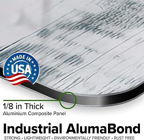 Miniatura 751 de My Sign Center - Letrero personalizado, 11 colores de fuente, 13 estilos de fuente, 4 opciones de agujero, 22 tamaños, 8 x 32 pulgadas, sin óxido,