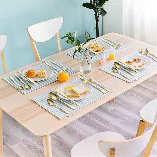 Miniatura 2 de Exquisito juego de cubiertos de 20 piezas diseño de patrón temperamento elegante lleno de lujo servicio para 4 te da una experiencia diferente color