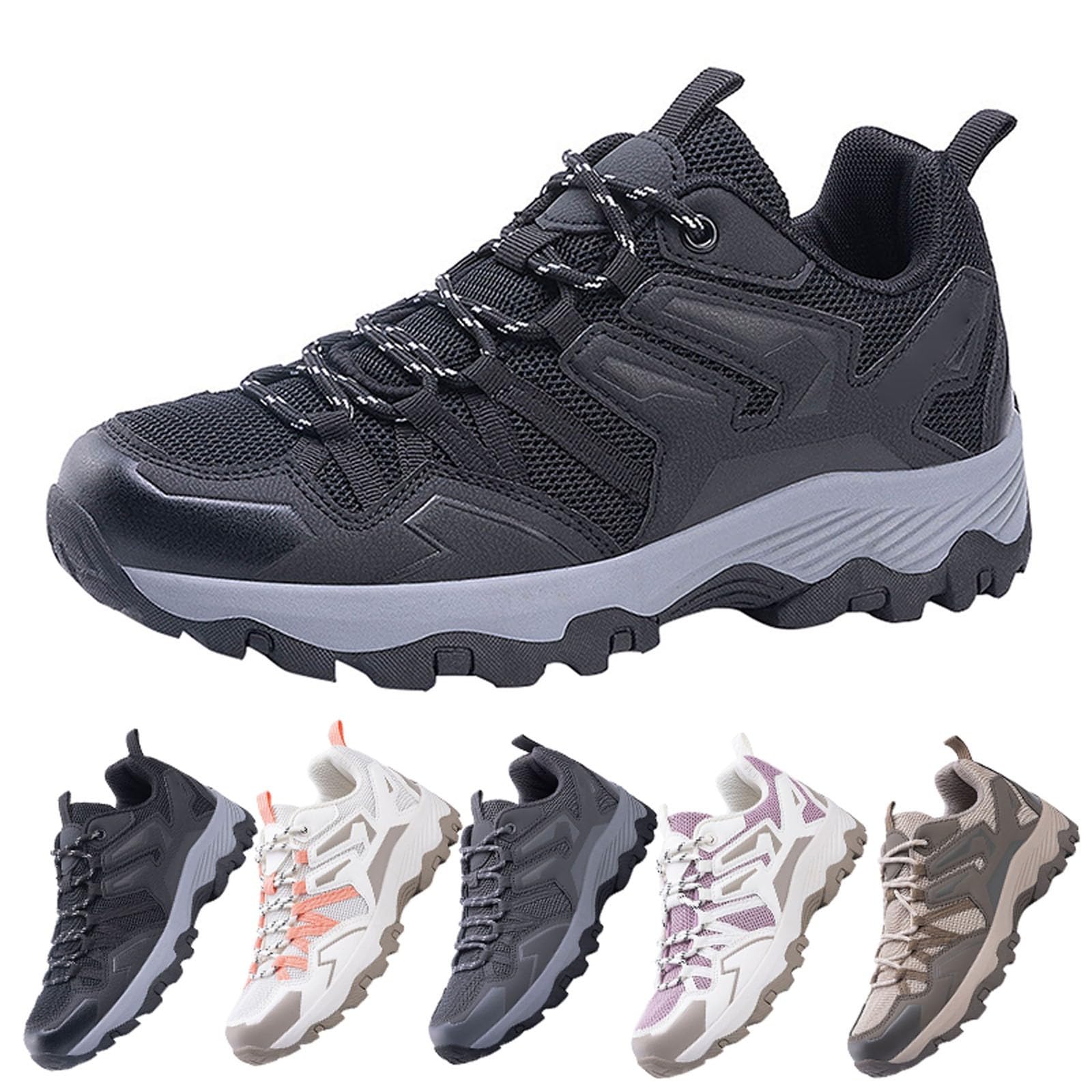 Generisch Wanderschuhe Herren Leicht Luftig Outdoorschuhe Mesh Atmungsaktiv