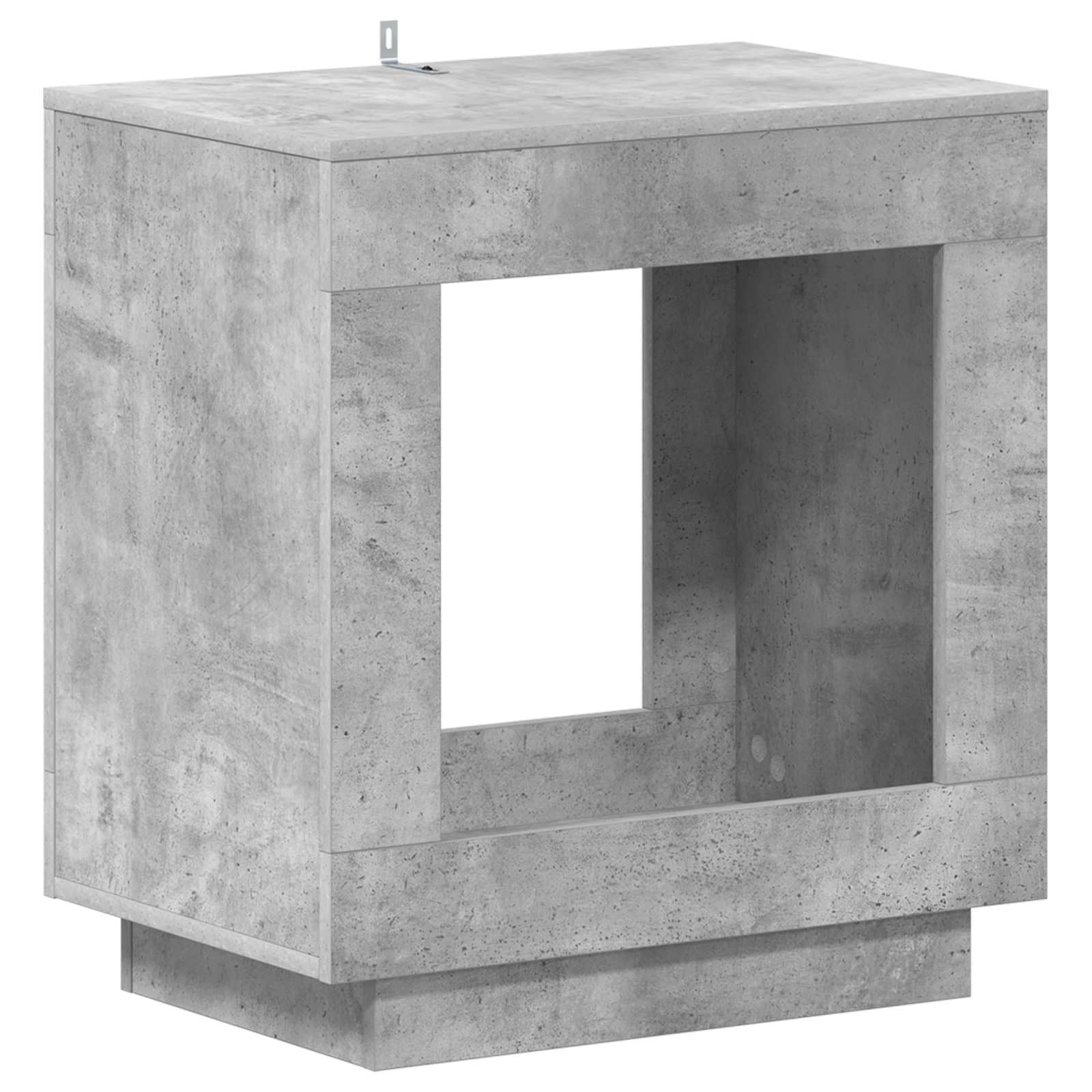 Drewnopochodny prostokątny Nowoczesny do salonu 60 x 40 x 65 cm Szary