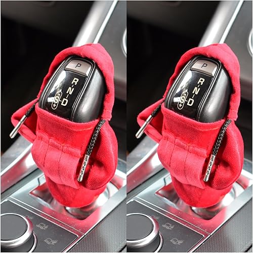 Miniatura 10 de Atlodas Sudadera con capucha para palanca de cambios de automóvil, accesorios interiores automotrices, divertida funda de palanca de cambios de