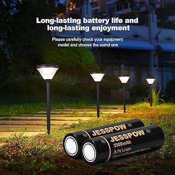 Amazon.com: JESSPOW 18650 Rechargeable Battery 3.7V 3300mAh