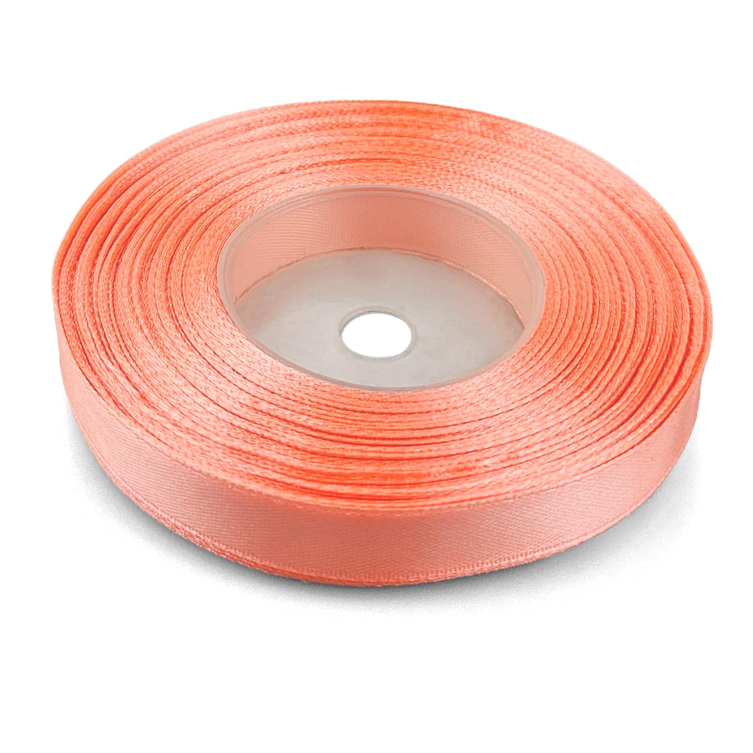 Netuno 1 Roll Salmon Satin Ribbon 12 mm x 32 m 0.47 in x 1260 in for Wrapping Crafts Wedding Birthday Christening Scrapbooking Christmas Cards DIY