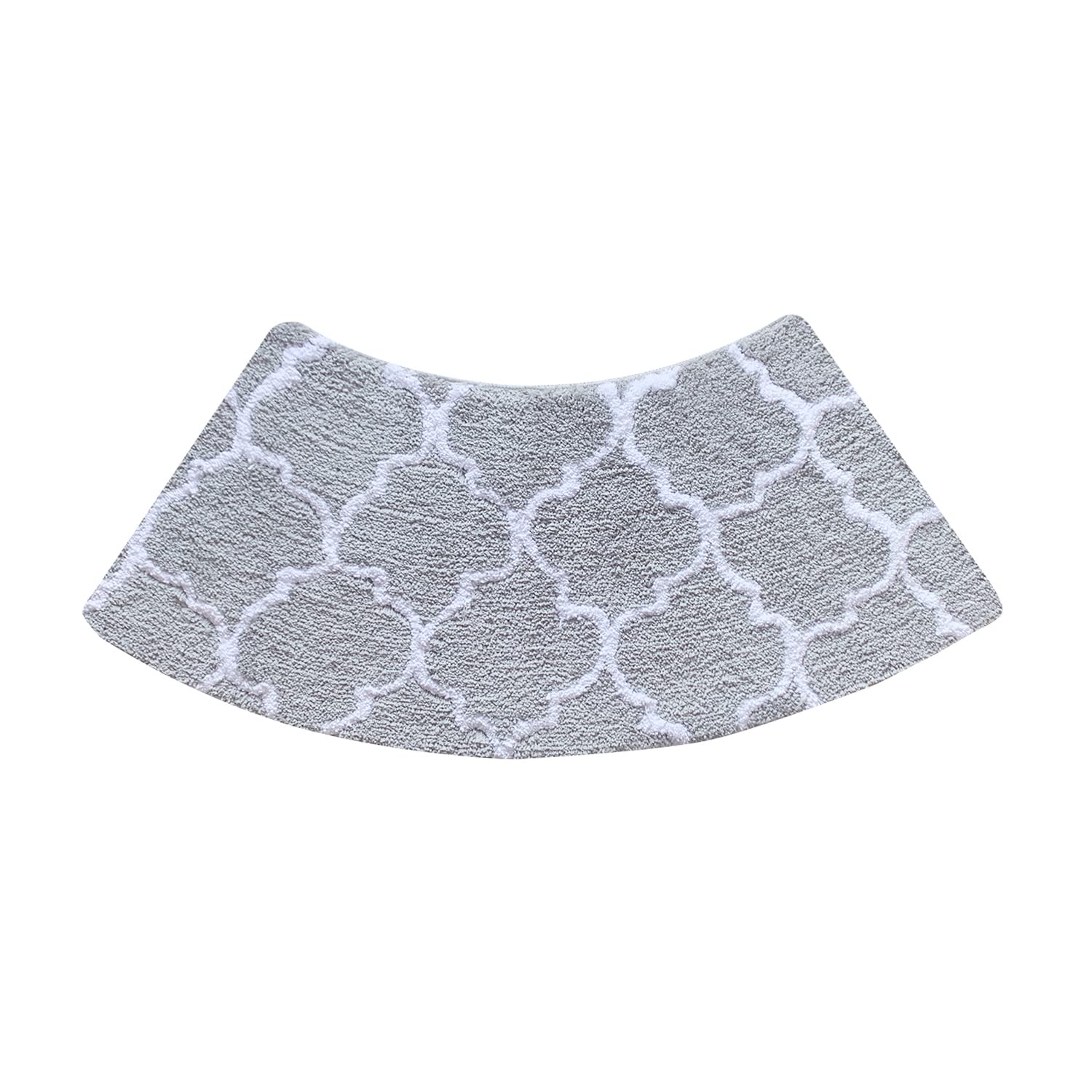 DFEO@MF Curved Bath Mat, Curved Shower Mats for Bathroom, Fluffy Corner Shower Mats Non Slip, Machine Washable Bathroom Carpet For Circular Shower (45X100CM)