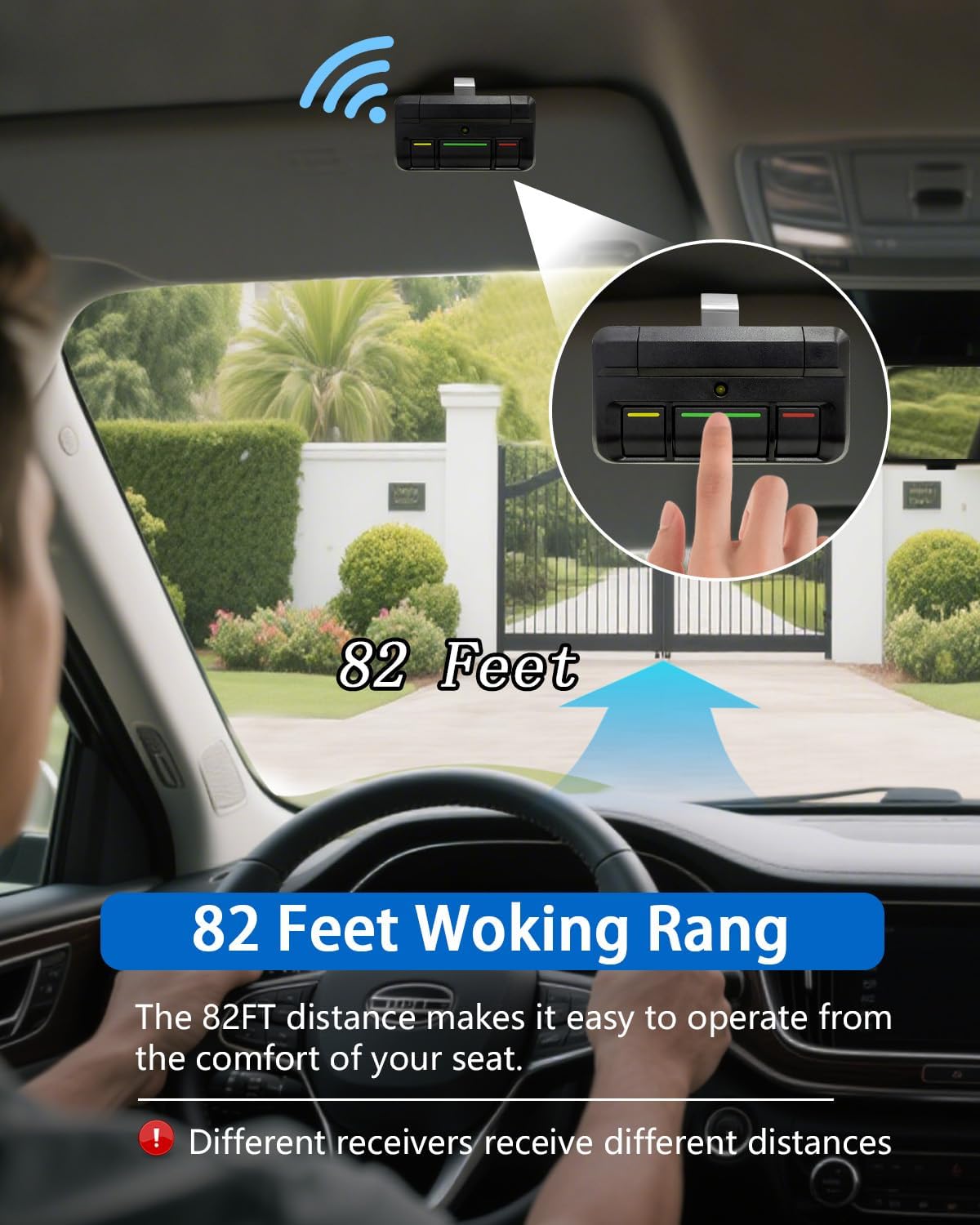 813LMX 811LMX 811LM 813LM 12-Code DIP Switch Garage Door Opener Remote for liftmaster 850LM, 860LM, STAR1000, Gate Clicker Gate Remote Control for Commercial Door Operator (Black, 813lmx 3PC)