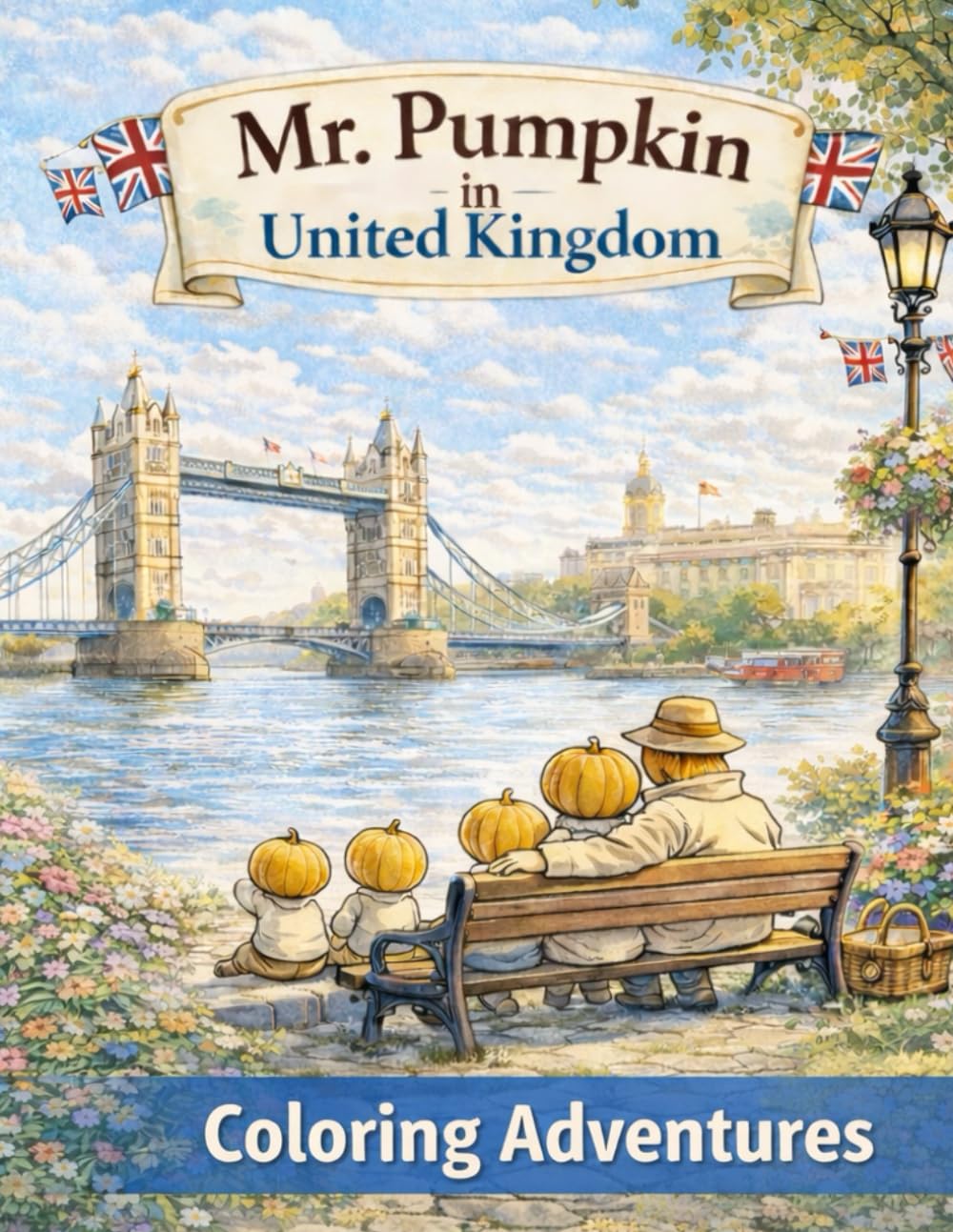 Mr. Pumpkin in the United Kingdom Coloring Adventures for Kids Ages 5–9: A Fun and Educational Travel Coloring Book Featuring London, Castles, and Magical Places (Mr. Pumpkin Adventures in Europe)