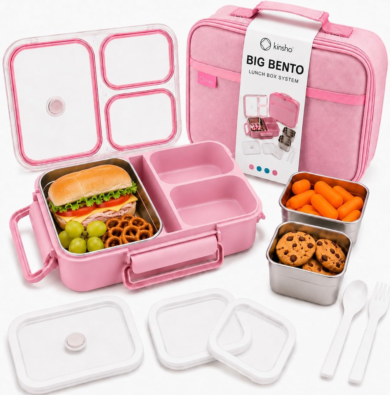 kinsho BIG Bento Lunch Box & Bag