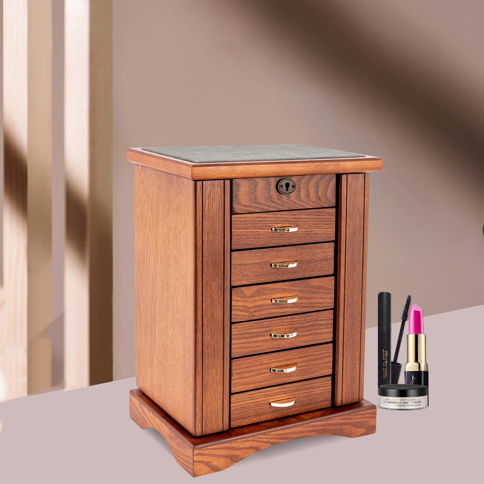 Large Jewelry Box For Necklaces Jewelry Box For Women, Rustic