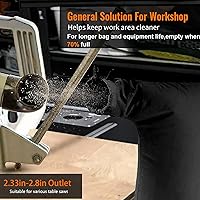 Vista 3 de Bolsa colectora de polvo para sierra de mesa compatible con Bosch/Dewalt/Ryobi/Craftsman/RIGID/Metabo/Kobalt/Skilsaw/Delta