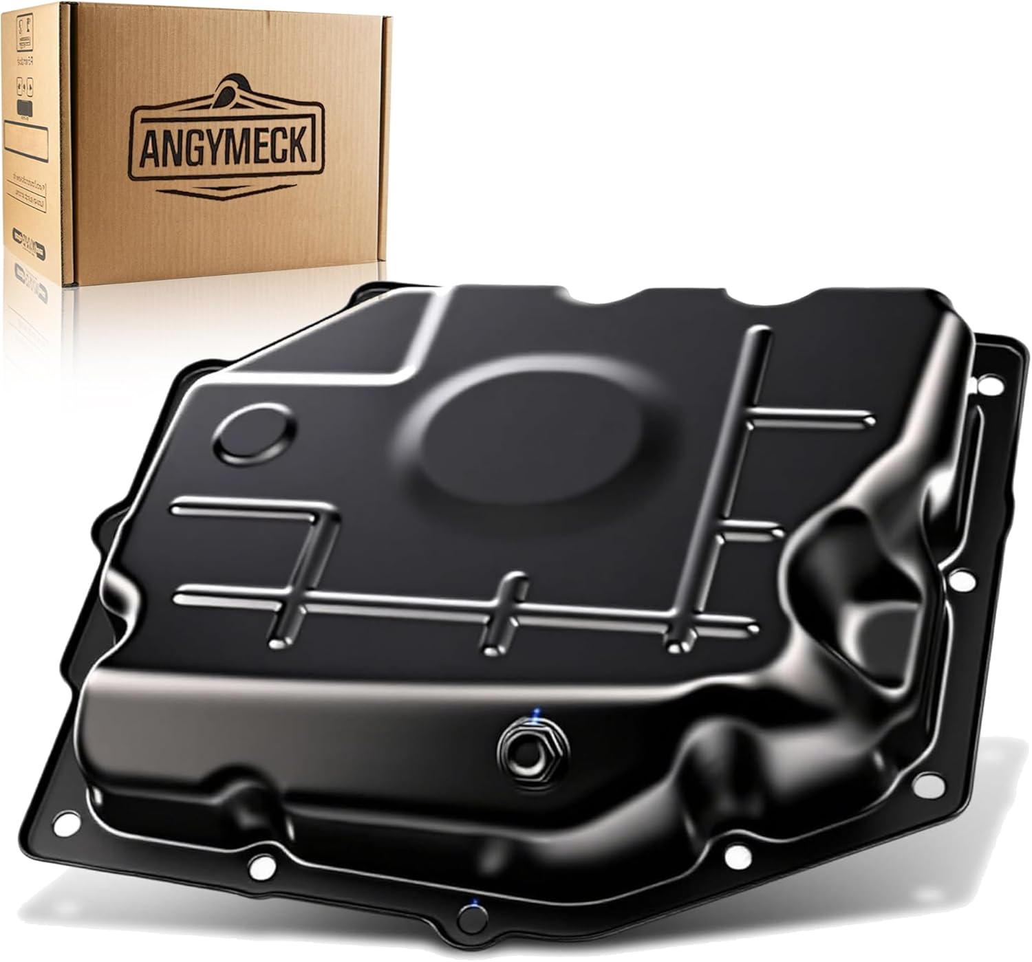 Transmission Oil Pan with Drain Plug Compatible with Dodge Ram 1500 Dakota Challenger Charger Dakota Durango Jeep Wrangler Liberty Chrysler 300 42RLE Transmission Replaces 52852912AC