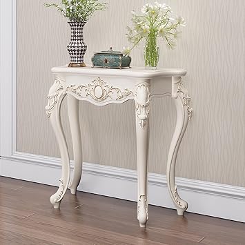 Vintage Entry Console Table - Victorian Style - Entryway Hallway Foyer Sofa Table with Legs - Decorative Furniture - Elegant Display Size 70x34x86cm