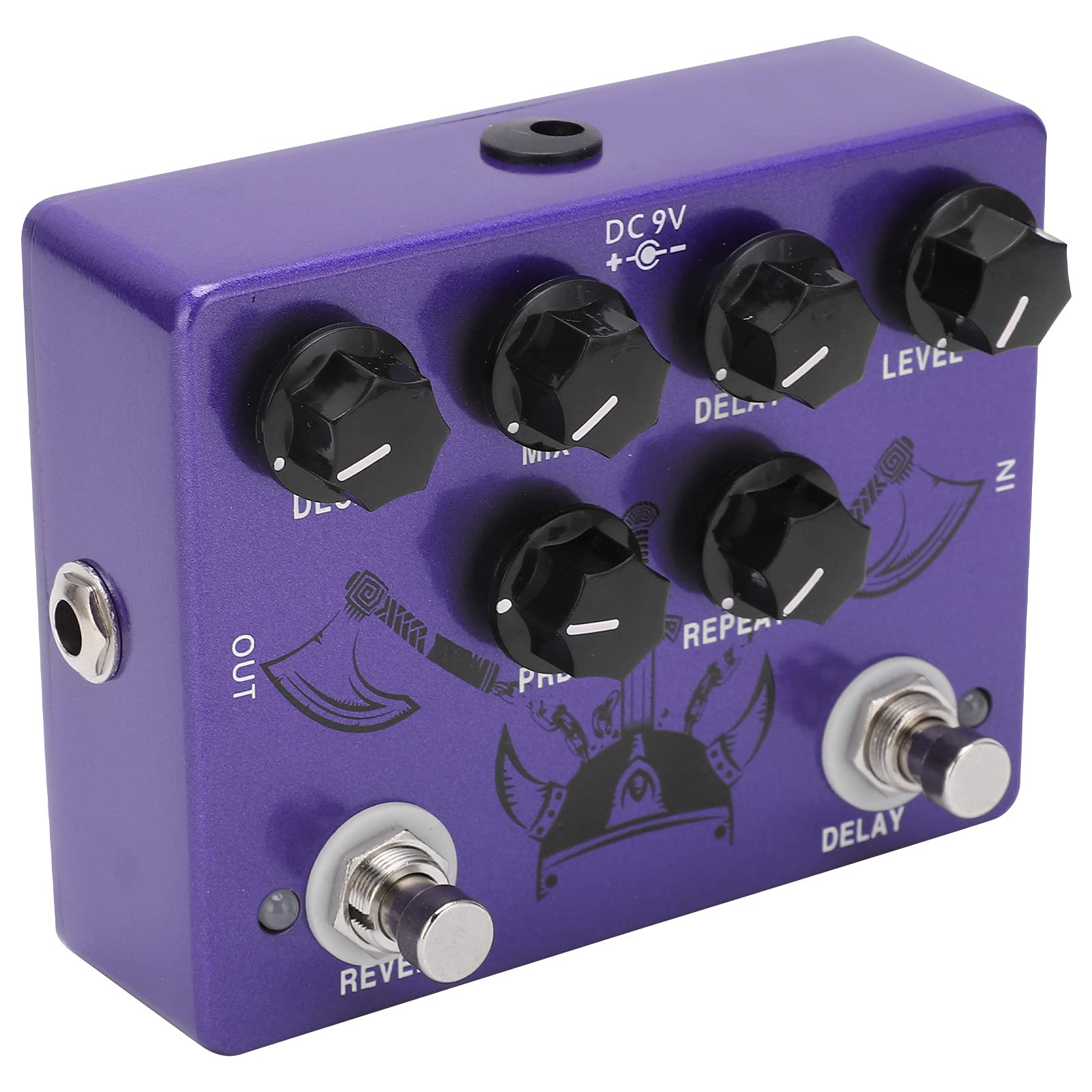 Cyfrowy pedał Efektów Gitarowych Delay Reverb Potężna wydajność na Występach Scenicznych Metalowy Fioletowy Kolor dla Gitarzystów i Muzyków