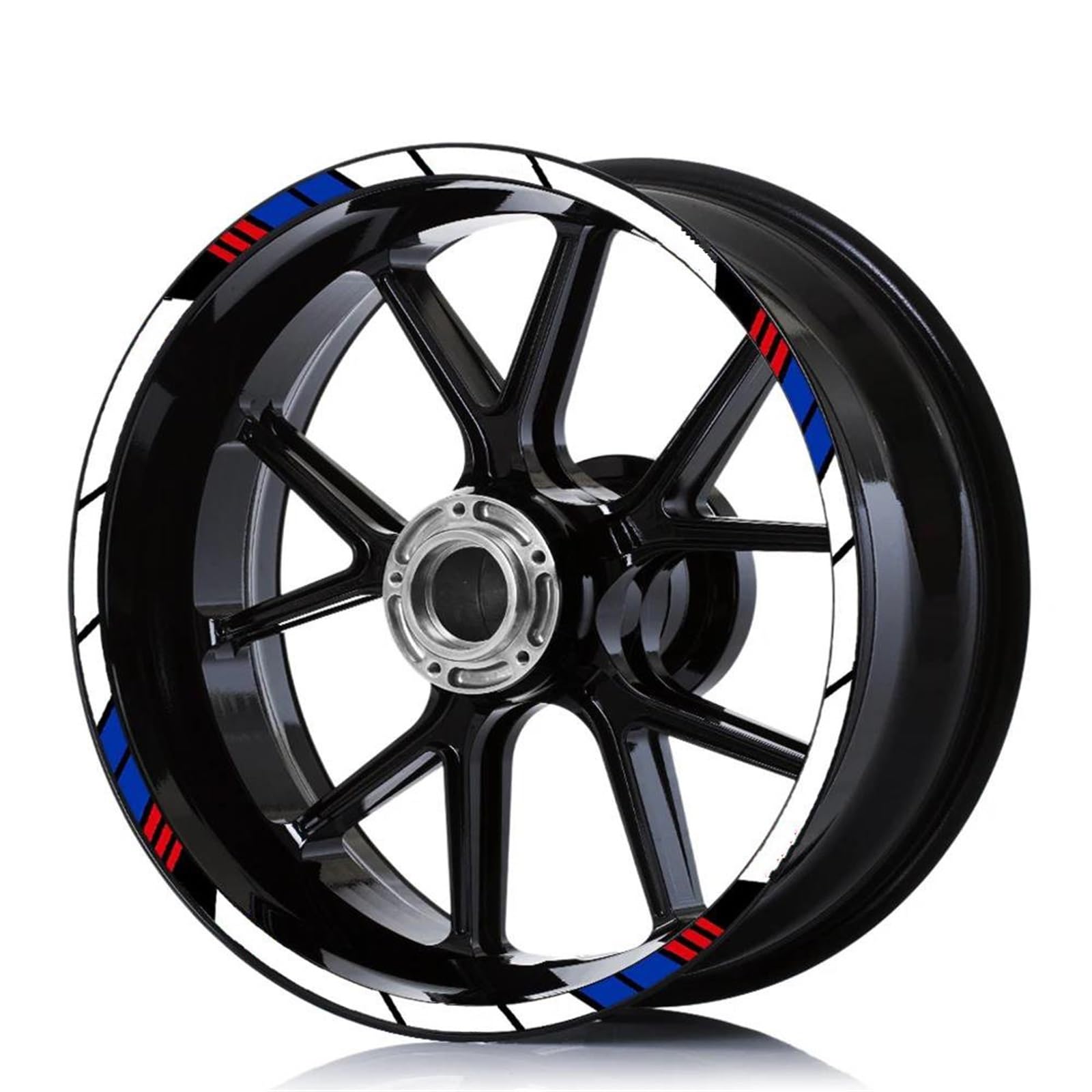 Stickers Motorcycle Stickers Reflective Rim Motorbike Waterproof Decals for REPSOL HRC CBR250RR CBR400RR CBR600RR CBR1000RR(Style 3)