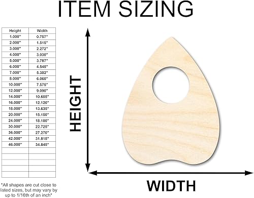 Miniatura 2 de Forma de plancheta de madera sin acabar, manualidades, hasta 36 pulgadas, 6 pulgadas, 14 pulgadas