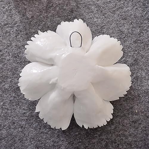Miniatura 4 de Decoración de pared de flores de cerámica 3D de peonía, arte de pared de flores artificiales para sala de estar, hogar, pasillo, dormitorio, cocina,