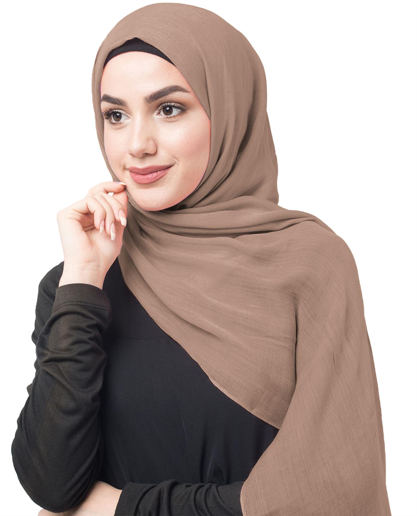 Hamishkane® Lightweight Scarves for Women UK, Versatile Cotton Blend Head Scarf, Stylish Muslim Prayer Ladies Scarf, Perfect Hijab Shawl Hair Wrap for Daily & Special Occasions Scarves for Women