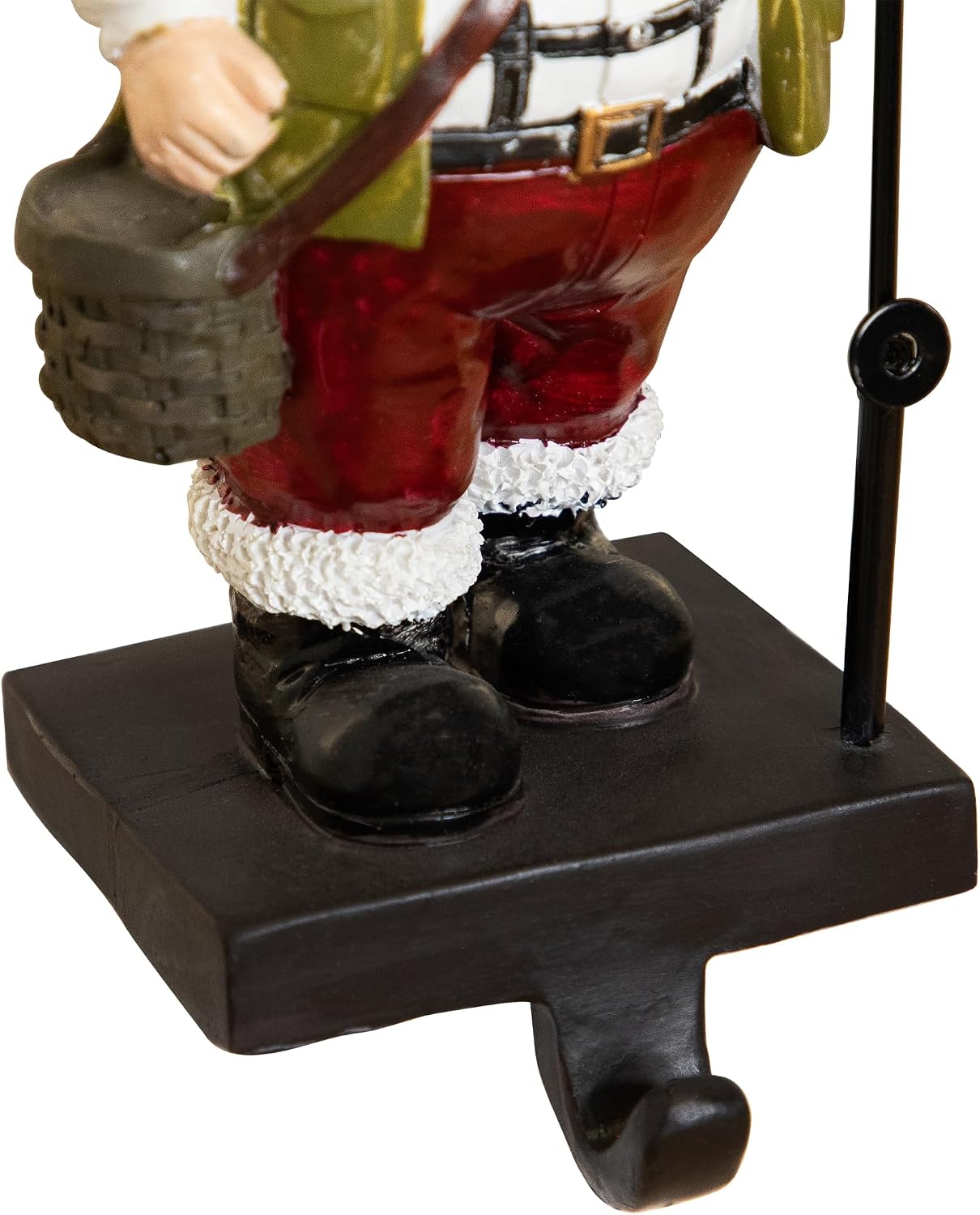 Northlight Fishing Santa Claus Christmas Stocking Holder - 8.5"