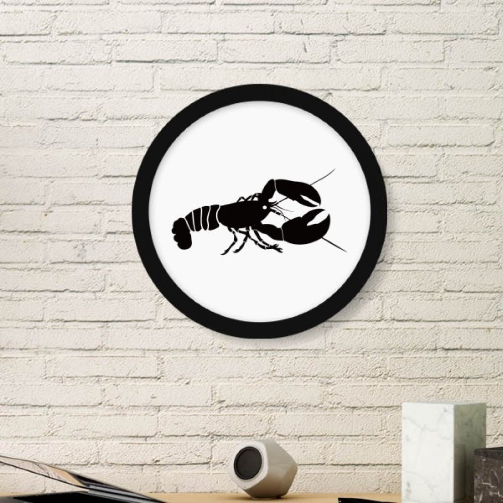 Art peinture vie marine de prestige cadre en bois rond noir deco interieur