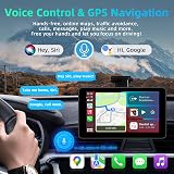 7 Inch Apple Car Play Screen Android Auto Screen, Car Tablet with Rear Camera/Bluetooth/FM/AUX, Support Mirror Link/Voice Control/GPS Navigation - 3