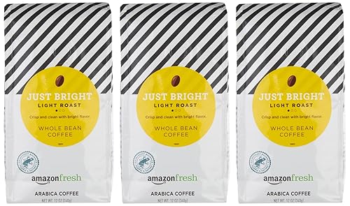 Miniatura 8 de TiendaFresh Just Bright - Café de grano entero tostado ligero 12 onzas paquete de 3