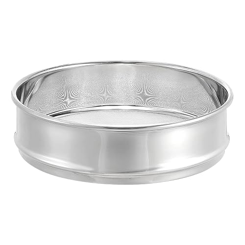 PATIKIL 35 Mesh Lab Sieve, 8" Diameter Test Sieve 304 Stainless Steel Wire Cloth (0.5mm) for Industrial Laboratory