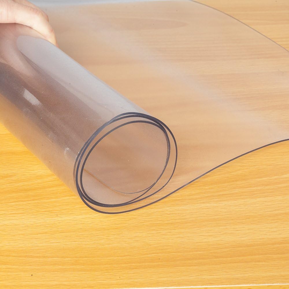 Transparent PVC Office Chair Mat for Carpeted Floors 36" x 48",Fit on Low and Medium Pile Carpets, PVC Matte Home-use Protective Mat