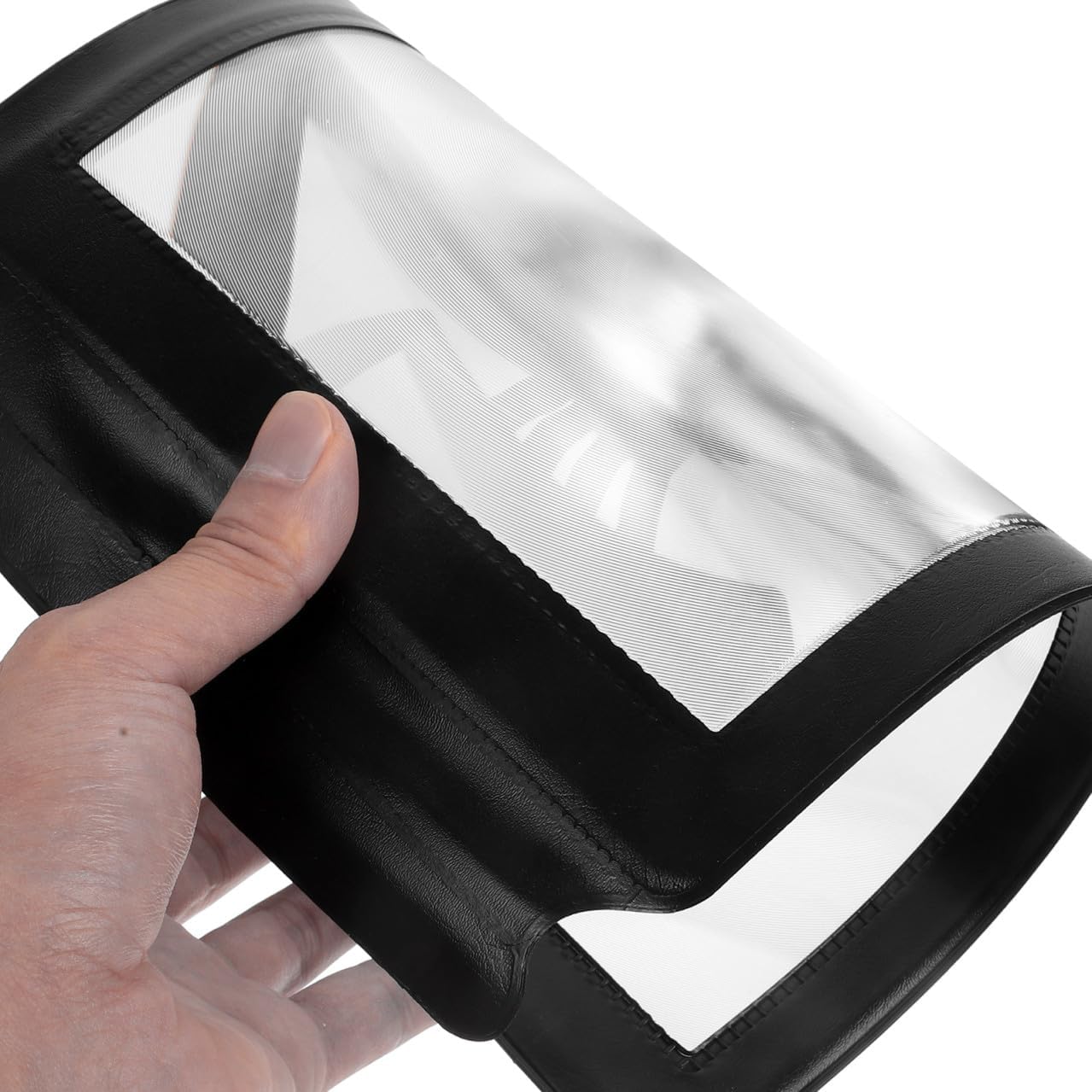 Mobestech 5pcs Ultra-Thin Pu Leather Frame A4 Reading Magnifier Sheets, Full Page Magnifying Aid for Books and Computer Screens, Lightweight Page Magnifier for Reading Assistance