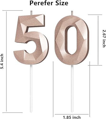 Miniatura 276 de Velas de cumpleaños con número (4 velas rojas) 3D con forma de diamante número Happy Birthday Cake Velas para fiesta de cumpleaños, boda, decoración