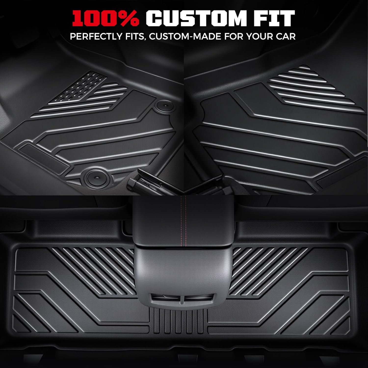Custom Fit TPE Car Floor Mats & Cargo Liner Set for Chevrolet Chevy Equinox (Not for EV)/GMC Terrain 2025-2026, All-Weather Anti-Slip Protection with 3D Waterproof High-Edge
