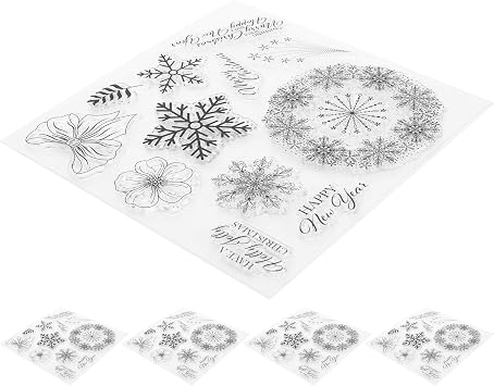 Amazon クリスマス シリコーン クリア スタンプ クリスマス スタンプ 透明スタンプ アルバム 封筒 グリーティング カード用 スタンプ 文房具 オフィス用品