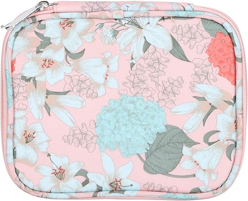 GLOGLOW Estuche de gancho de ganchillo, organizador de viaje de doble cara con cremallera para agujas de ganchillo y otros accesorios de tejer