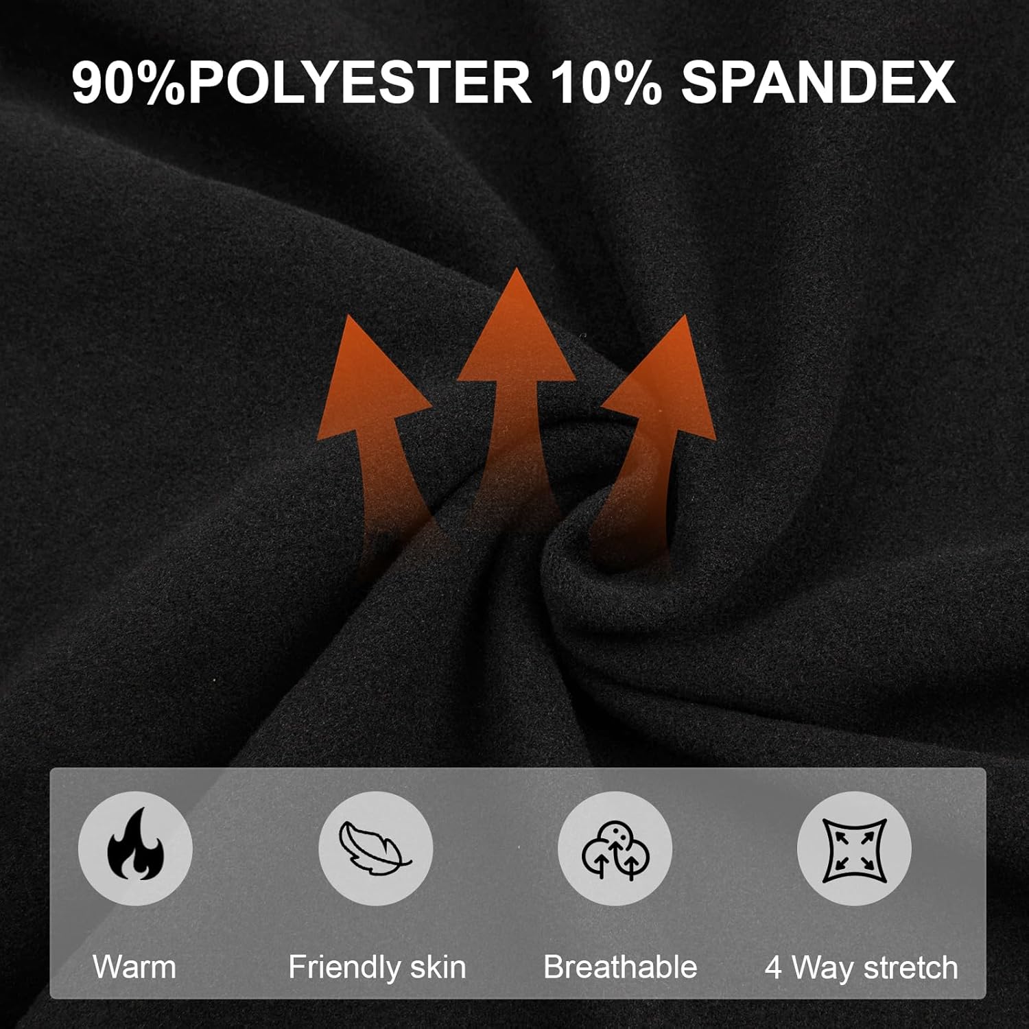 Men’s Thermal Compression Pants Fleece Lined Sport Tights Base Layer Bottoms Athletic Leggings for Cold Weather - Image 5