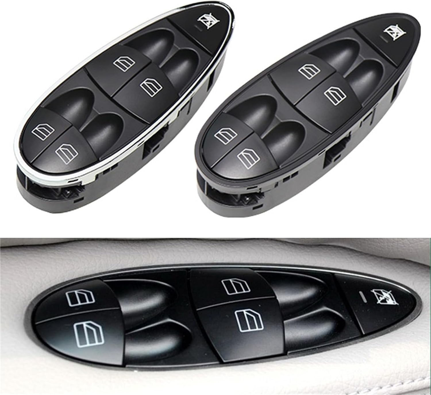 Power Window Switch Button Compatible for Benz E CLS Class W211 W219 2118210058 2118213679(Model A)
