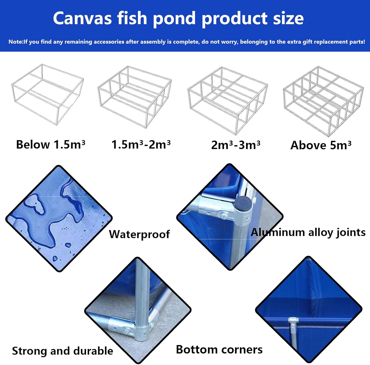 Heavy-Duty Koi Pond Tarpaulin - Collapsible Canvas for Garden Irrigation & Water Storage, Durable Outdoor Solution, Easy Installation, Ideal for Aquaculture & Fish Farming