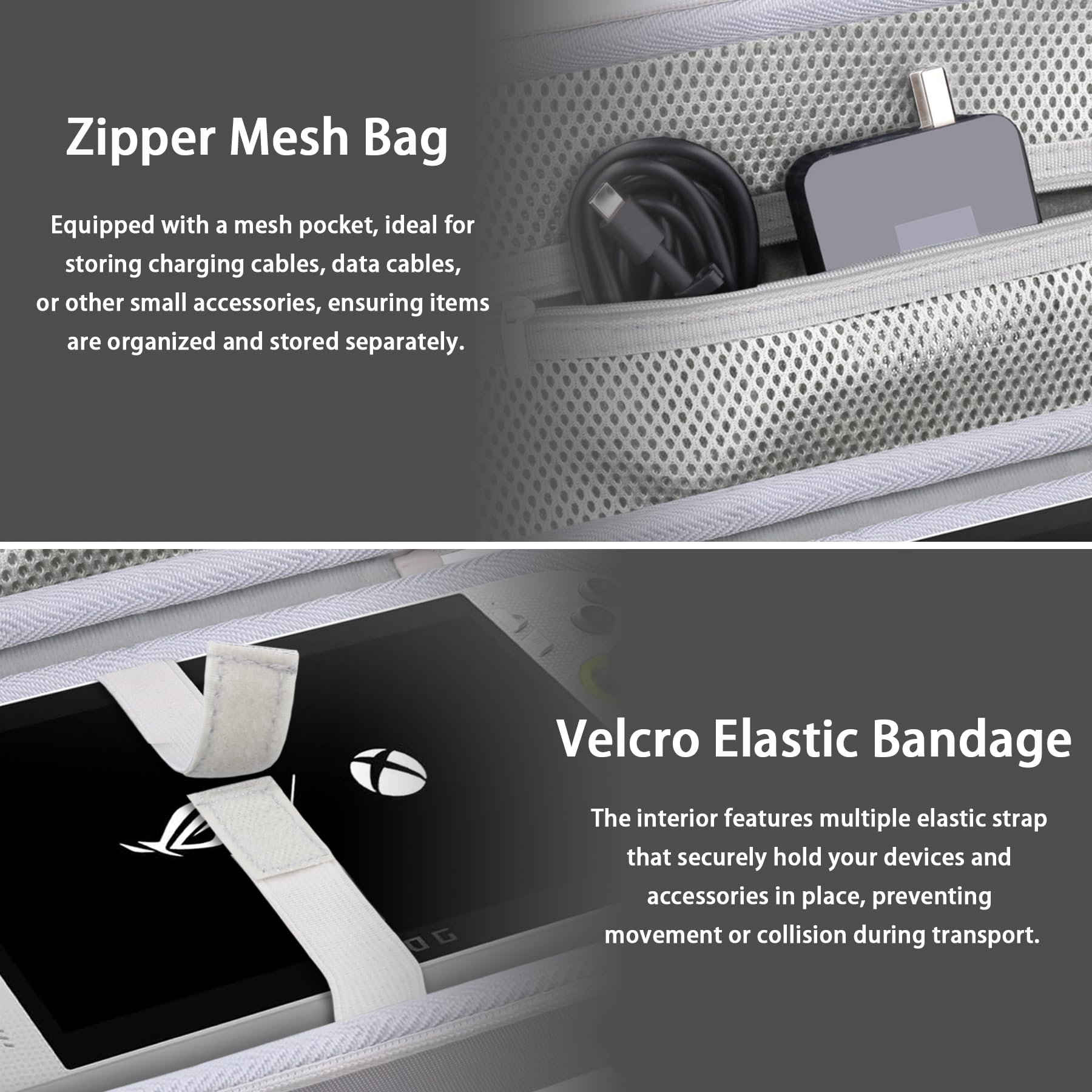 co2CREA Dur Étui de Voyage Rigide Housse Cas Coque pour ASUS ROG Xbox Ally X/ASUS ROG Xbox Ally(boîte Seule,Case Only)