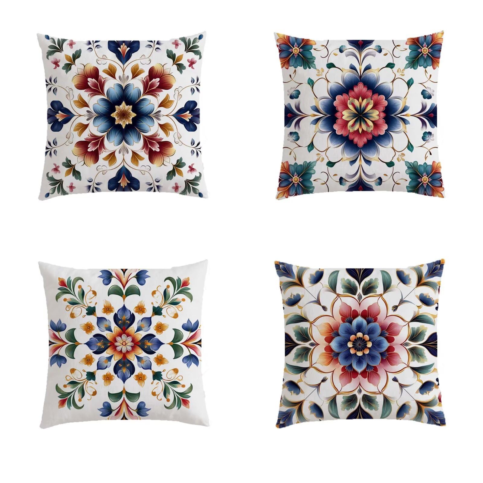 Housse coussin exterieur imperméable 80x80 cm violette anti-tache double face pour canapé