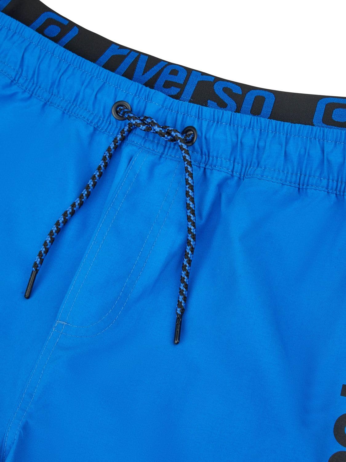 riverso Kąpielówki męskie, regular fit RIVBobby, szorty kąpielowe, spodenki sportowe, szorty z nadrukiem, elastyczny ściągacz, czarny, zielony, pomarańczowy, czerwony, S M L XL XXL 3XL 4XL 5XL