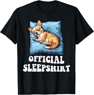 Official Chihuahua Sleepshirt Dog Lover Nightgown Sleepwear T-Shirt