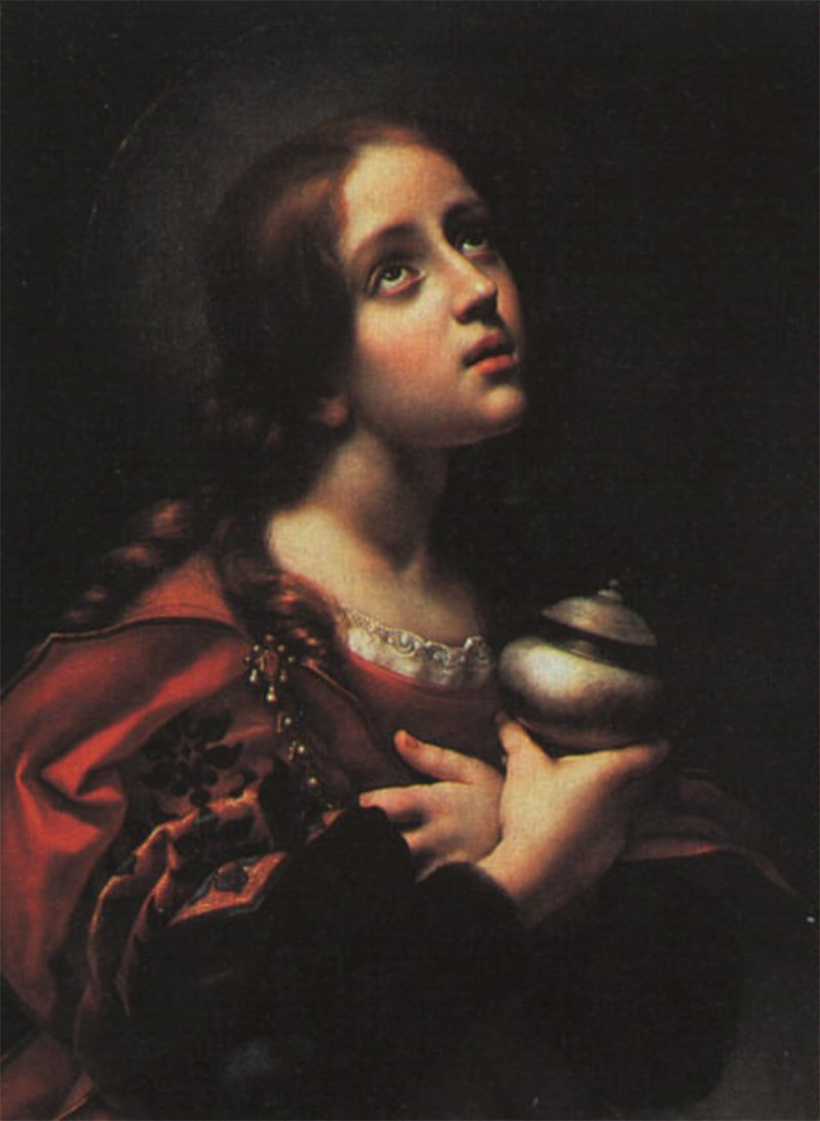 SERENDIPITP Vintage Wall Art Canvas Nordic Poster Canvas Print Picture Magdalene by Carlo Dolci Wall Art Poster for Home Decor 60x90cm